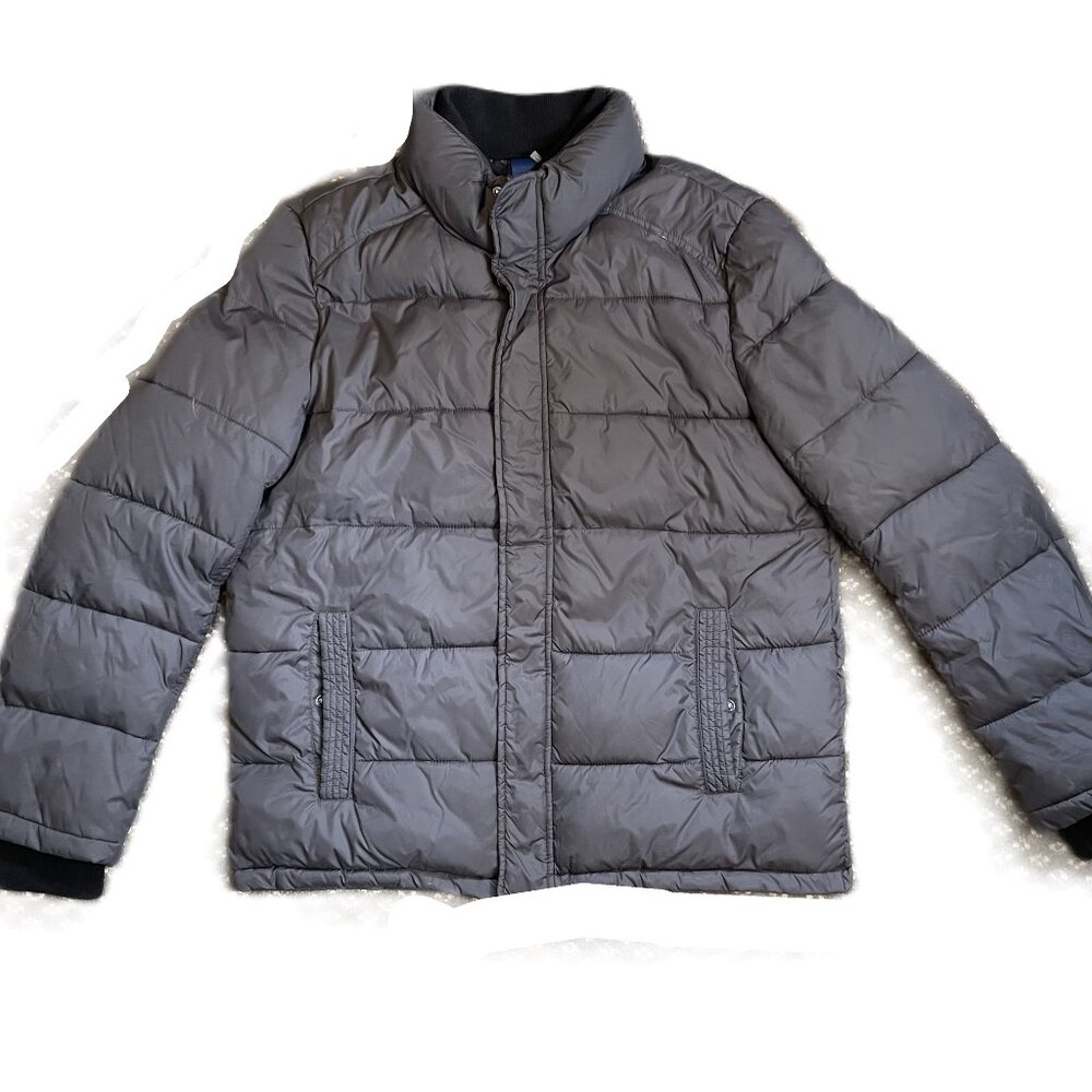 Andrew Marc Black Puffer Zip Up Puffer Jacket - Mens Size Medium